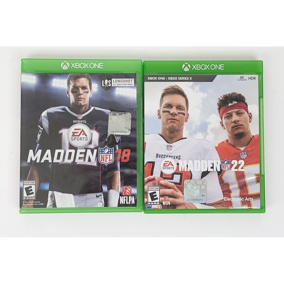 Madden 22 Madden 18 Xbox One Game Lot Bundle - Picture 1 of 3